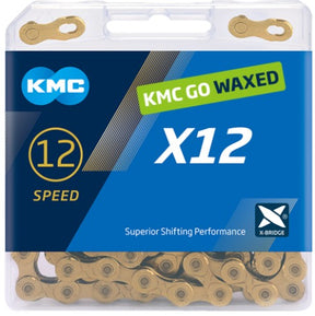 Kmc x12 woskowany - ti-n - złoty