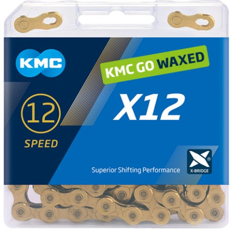 Kmc x12 woskowany - ti-n - złoty