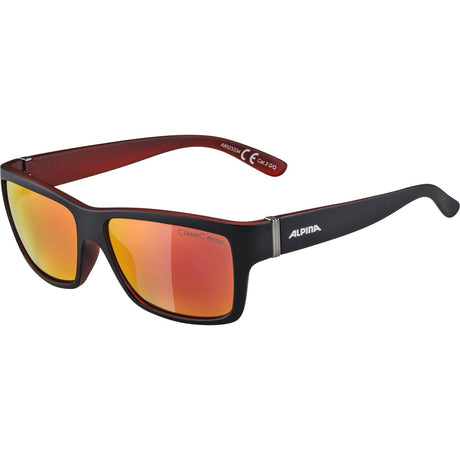 Okulary sportowe Alpina Kacey czarno-czerwone