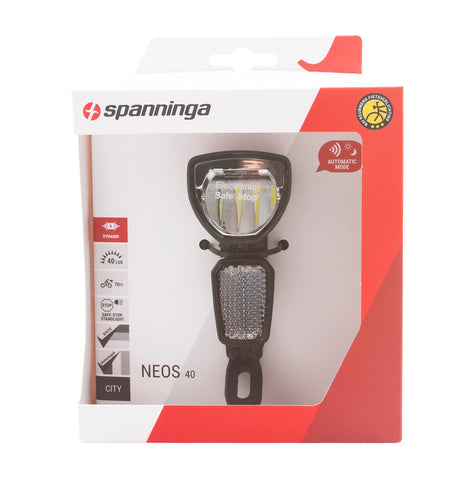 Spanninga koplamp neos 40 xdasc 40lux dynamo