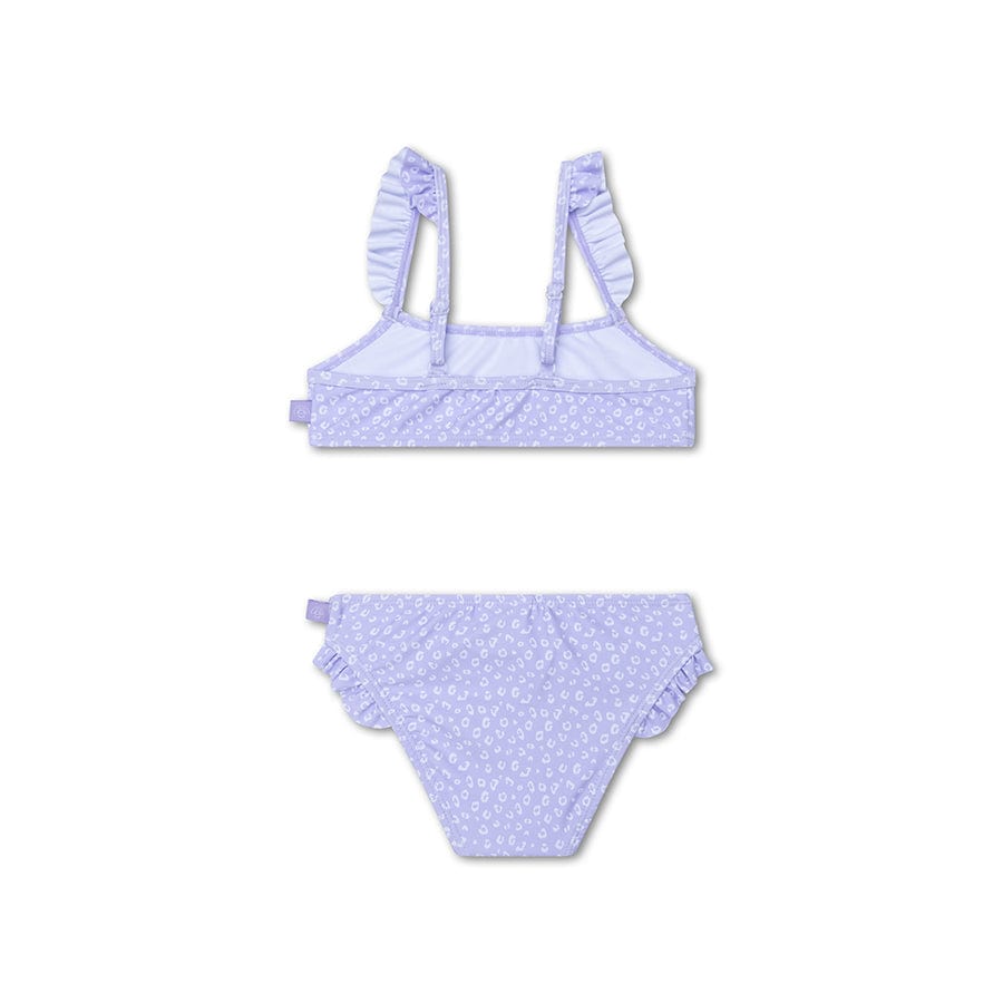 Lampart | liliowe dziewczęce bikini UV