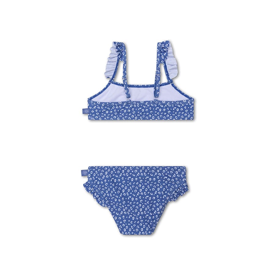 Lampart | niebieskie dziewczęce bikini UV