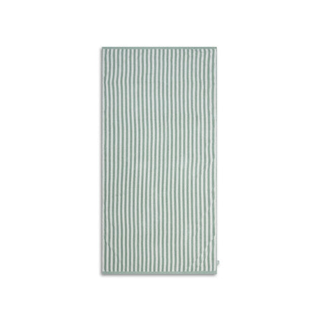 Pasek kurortowy | zielony biały bawełniany ręcznik 180 x 90 cm