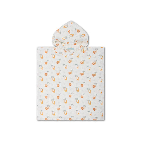 Dżungla | wielokolorowe hydrofilowe poncho plażowe 65 x 65 cm