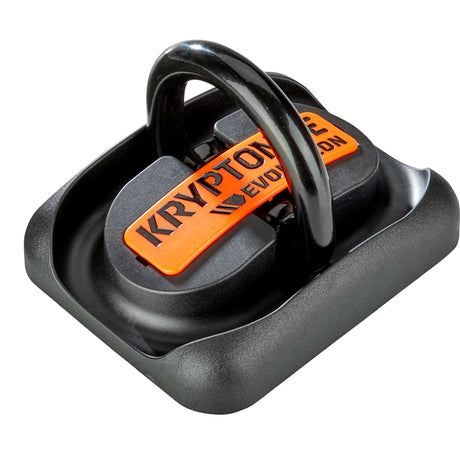 Kotwa ścienna Kryptonite Evolution - stały punkt mocowania - Kotwa ścienna motocyklowa - wspornik stalowy - 14 mm - czarno-srebrny