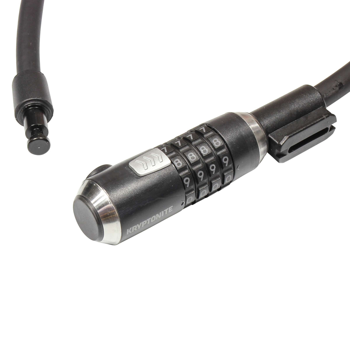 Zamek szyfrowy Kryptonite kryptoflex 1218 - zamek kablowy - kabel spiralny z zamkiem szyfrowym - zamek uniwersalny - 180 cm - stal - czarny