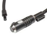 Zamek szyfrowy Kryptonite kryptoflex 1218 - zamek kablowy - kabel spiralny z zamkiem szyfrowym - zamek uniwersalny - 180 cm - stal - czarny