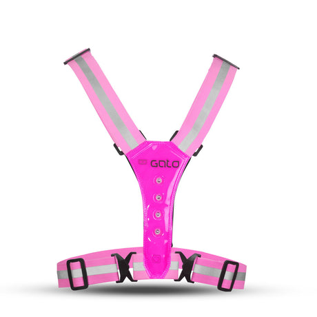 Kamizelka LED Gato Safer Sport w kolorze intensywnego różu, jeden rozmiar