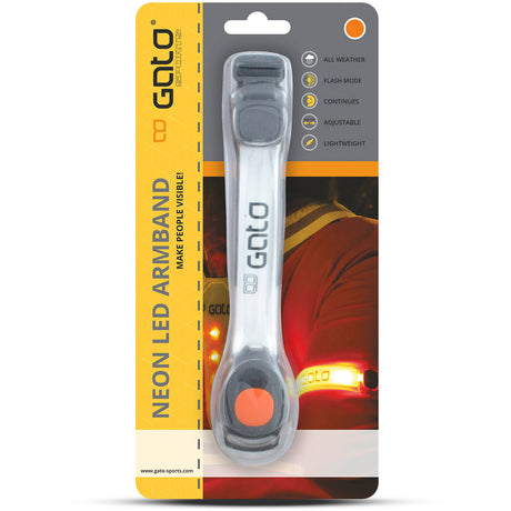 Outwet gato bransoletka led usb one size neonowa pomarańcza