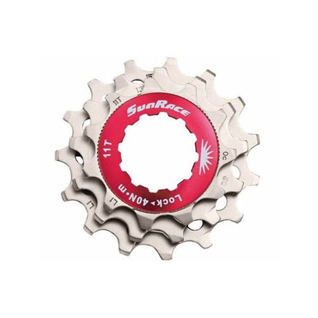 Sturmey-archer europe n.v. Pierścień zabezpieczający Sunrace z zębatkami 11v 11 13 15t srebrny