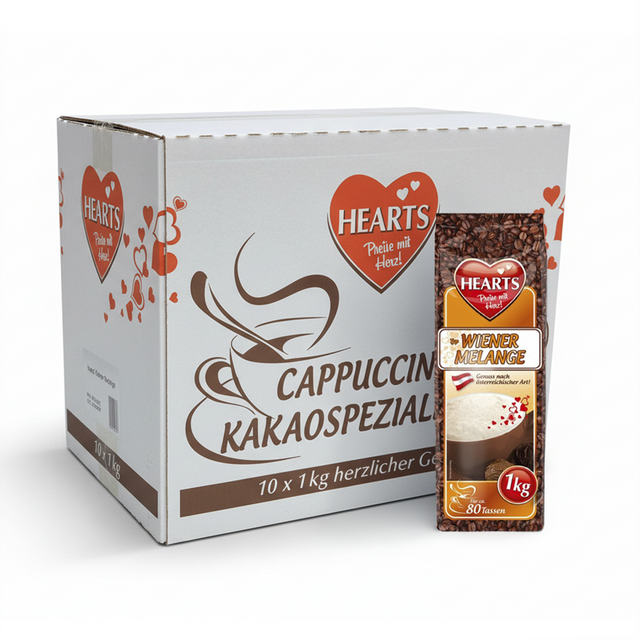 Serca cappuccino parówka melanż (10x 1000gr)