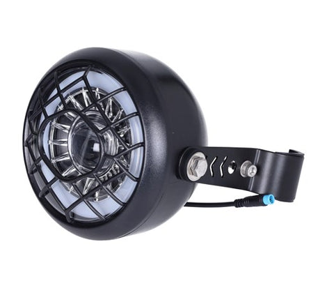Fat bike koplamp v20 pro 4 polige blauwe stekker m lampsteun
