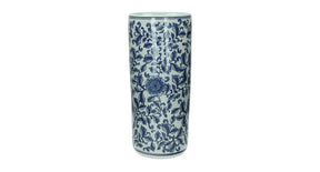 Umbrella container porcelain blue white 19x19x45cm