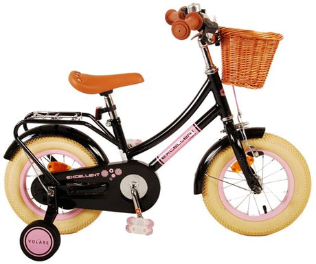 Volare znakomity rower dziecięcy - dziewczęcy - 12 cali - czarny