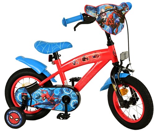 Spider -man Children's Rower - chłopcy - 12 cali - Niebieski czerwony