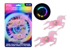 LED jednorożca mówi o oświetleniu 2 sztuk koni multi kolor