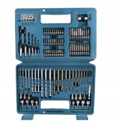 Zestaw wierteł i końcówek wkrętakowych Makita b-68432 w etui - 102 sztuki