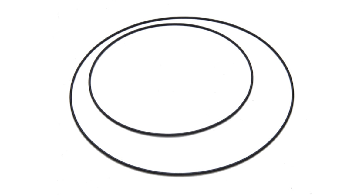 Metal ring 30cm black per stuk