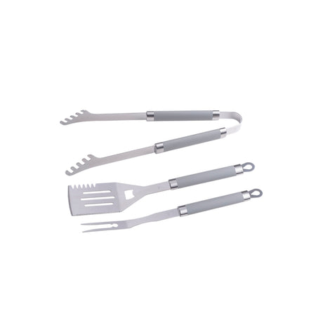 Master grill accessoire set voor barbecue 3szt rubberen handgrepen mg113