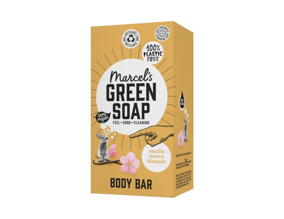 Marcel's Green Soap Body Bar - Vanilla Cherry Blossom - 150g