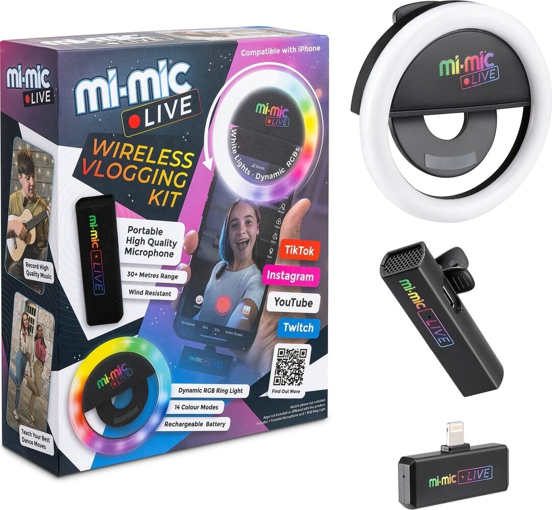 Mi-mic live - zestaw do vlogowania: apple