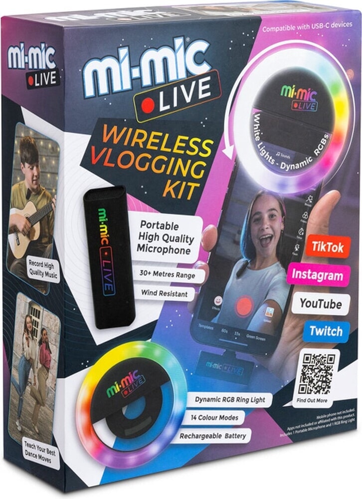 Mi-mic live - zestaw do vlogowania: apple