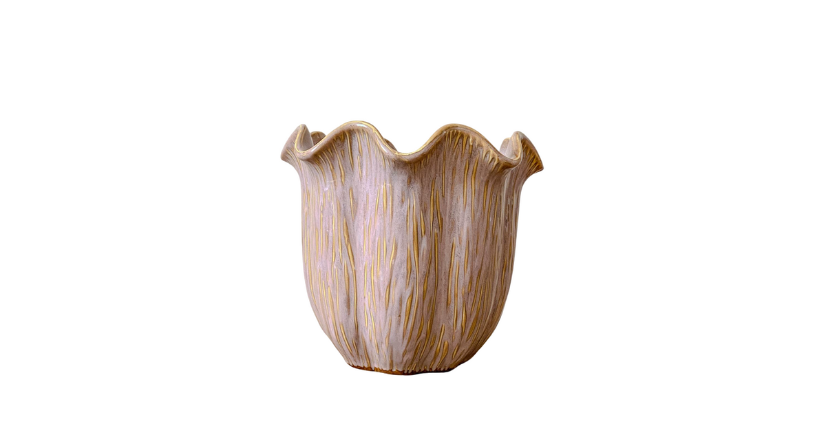 Pot ''loire'' keramiek d24 h21cm old-pink