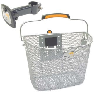 Kosz rowerowy Toskania Smartlock za 19 litrów srebra