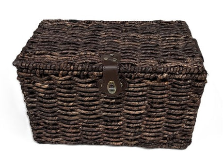Kosz piekarski brązowy średni 40x26x25 z pokrywką