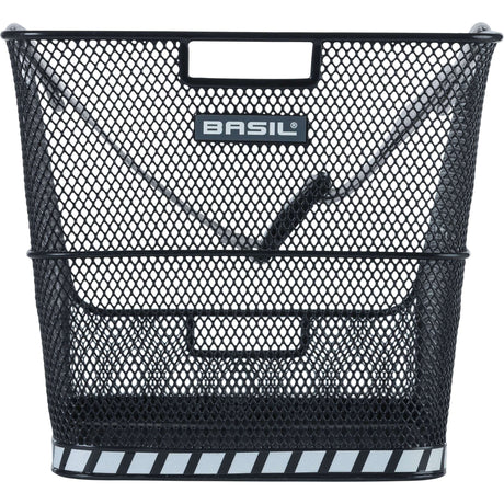 Basil Class - Schoolbag Rower Basket - z tyłu - czarny