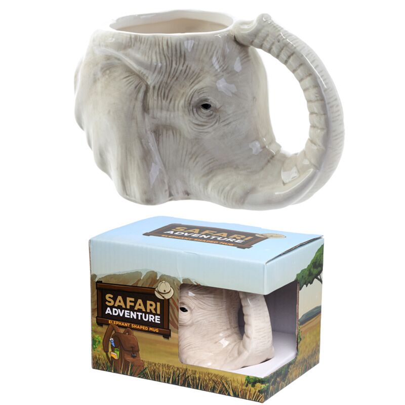 Kubek ceramiczny w kształcie słonia