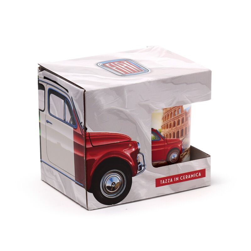 Kubek porcelanowy Fiat 500 Rome