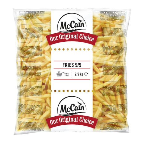 Frytki McCain oryginalne 9 mm (5x 2,5 kg)