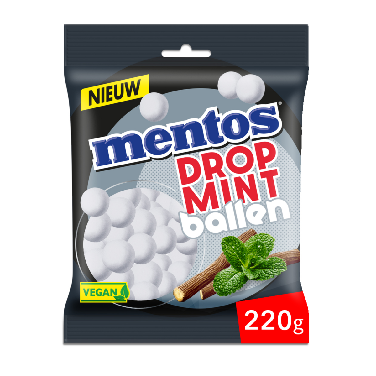 Torba Mentos lukrecjowo-miętowe kulki (12x 220gr)