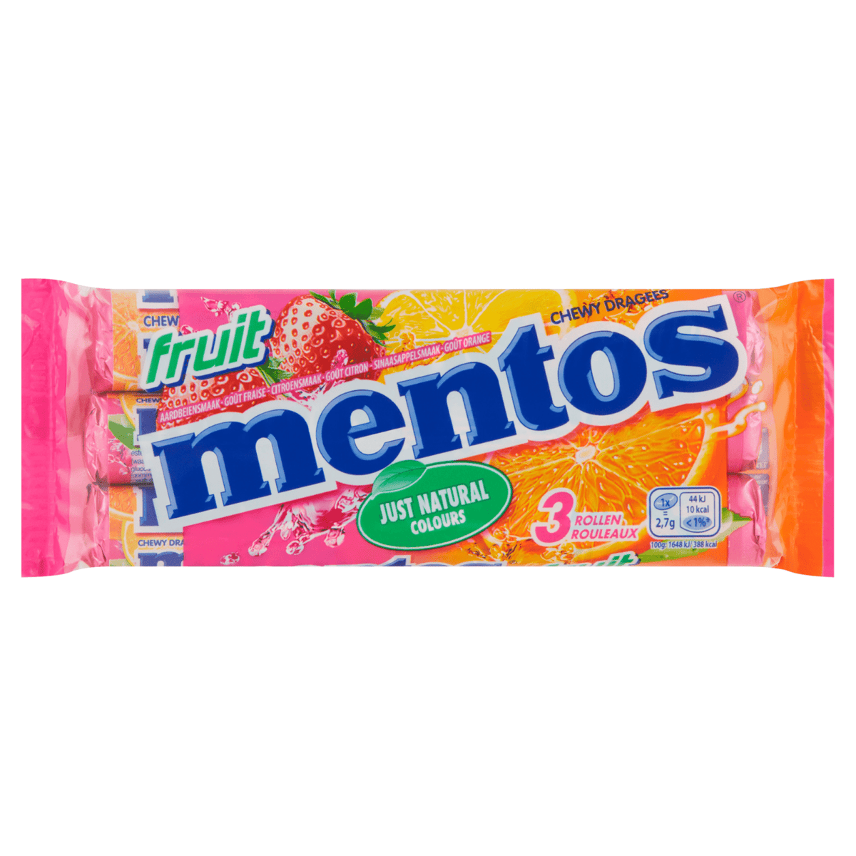 Mentos owocowy 3-pak (25 sztuk)