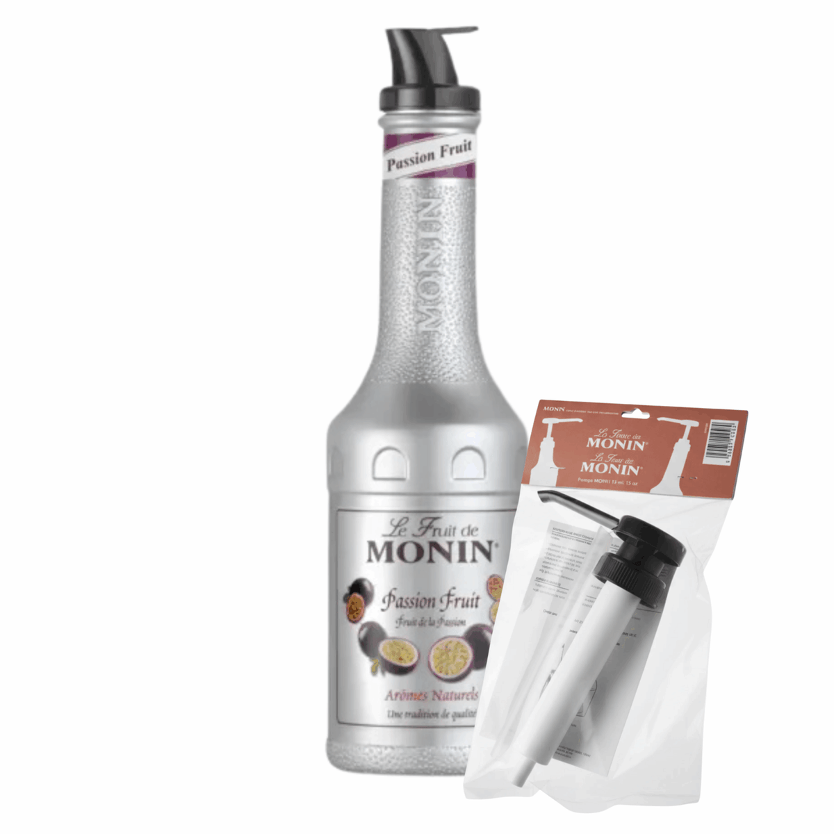 Monin puree z marakuji + pompka (combi)