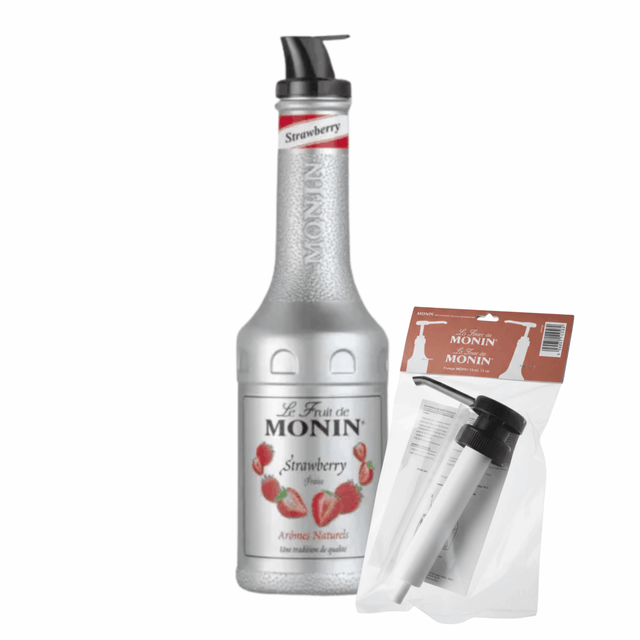 Monin puree truskawkowe + pompka (combi)
