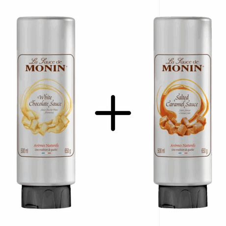 Polewa Monin z białej czekolady + polewa solony karmel