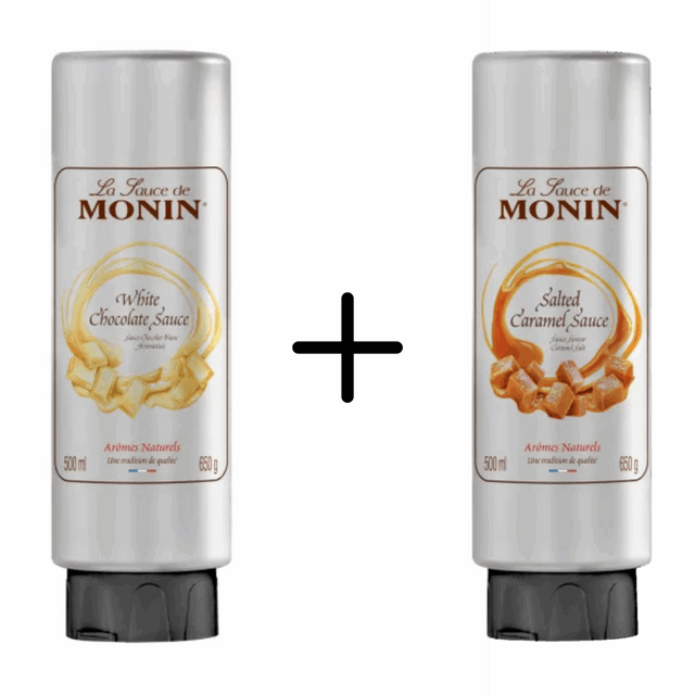 Polewa Monin z białej czekolady + polewa solony karmel