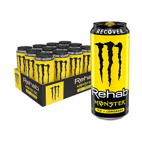 Puszka herbaty cytrynowej Monster Energy Rehab (12x 500 ml)