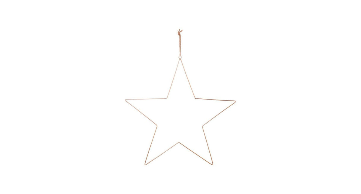 Metalen ster goud d 78 cm