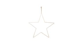 Metalen ster goud d 78 cm