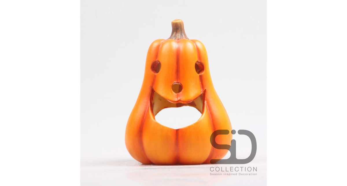 Pompoen aardewerk fles vorm halloween 16 cm