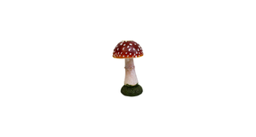 Paddenstoel bol kandelaar 8.5x8.5x15 cm - polyester