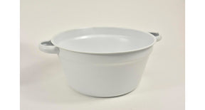 Zinken teil met handvaten matwit d25 h12cm
