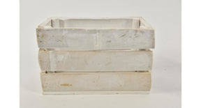 Krat bamboo rechthoek 20x11,5x12,5cm white-wash