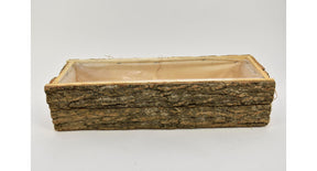 Houten tray rh ''schors'' 50x17x11cm naturel