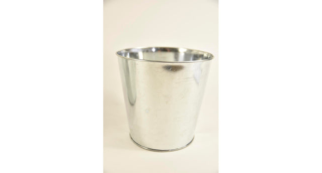 Zinken emmer rond naturel d17 h16,5cm