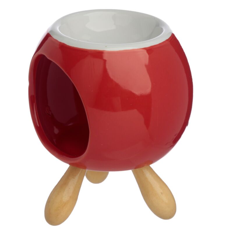 Okrągły ceramiczny kominek zapachowy z podstawą