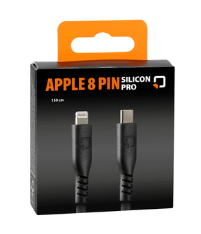 Kabel silikonowy Optiline USB typ C > Apple 8 pin - 150 cm